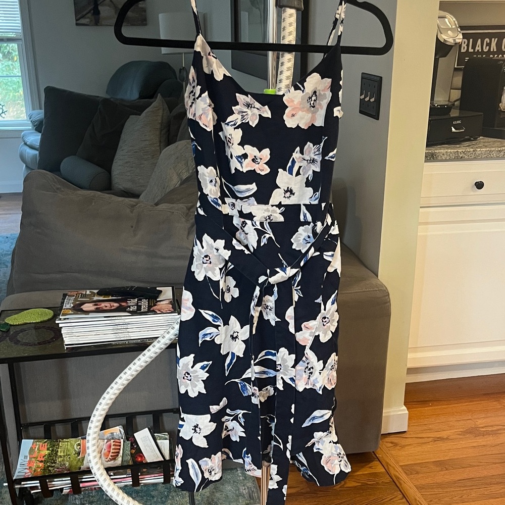 Banana Republic Navy Floral Mini Dress